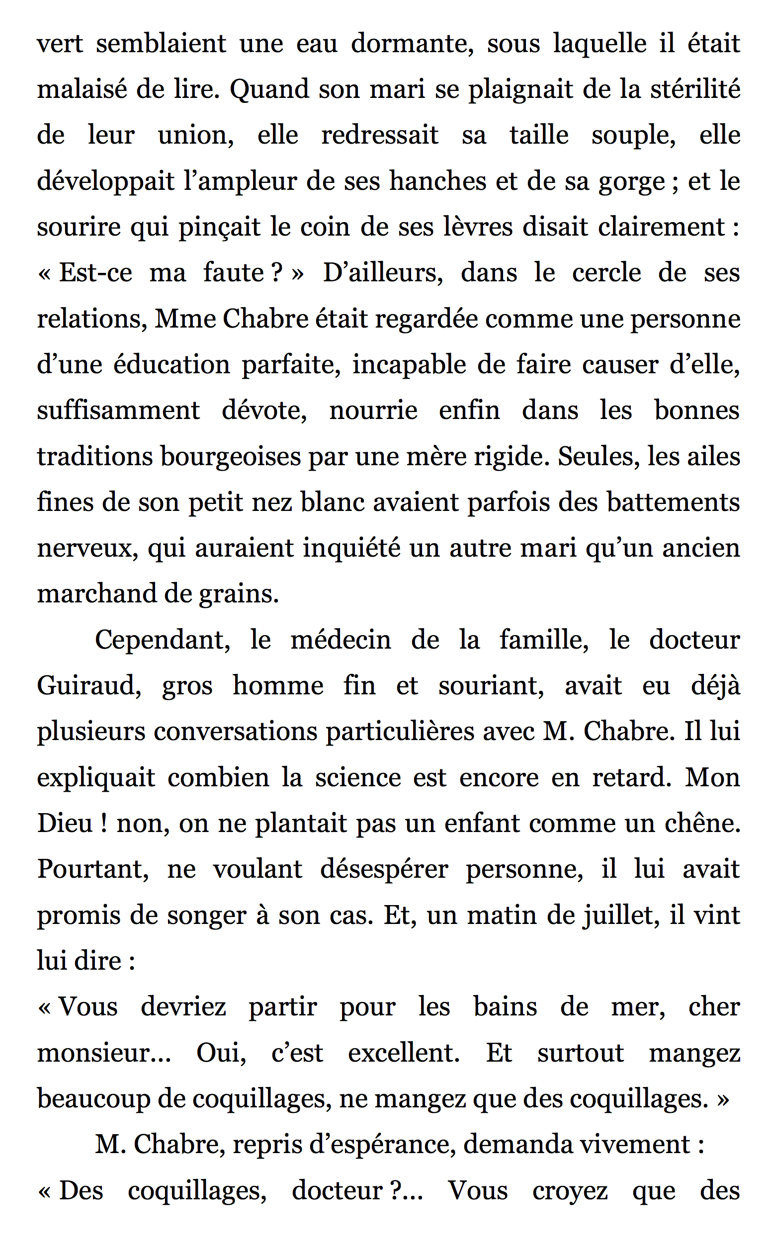 Les Coquillages De Mr Chabre Resume