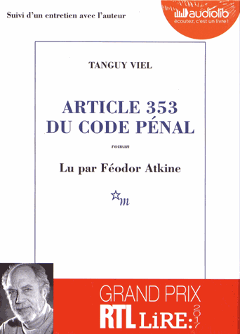 Article 353 du code pénal de Tanguy Viel