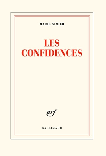 Les confidences de Marie Nimier