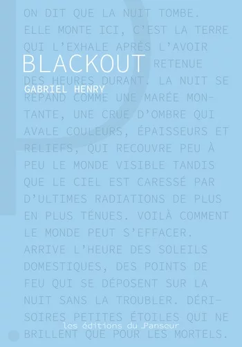 Couverture : Blackout