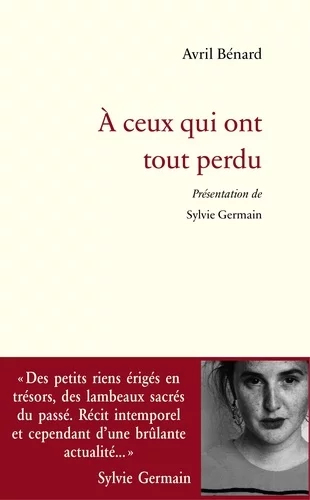 Couverture : A ceux qui ont tout perdu